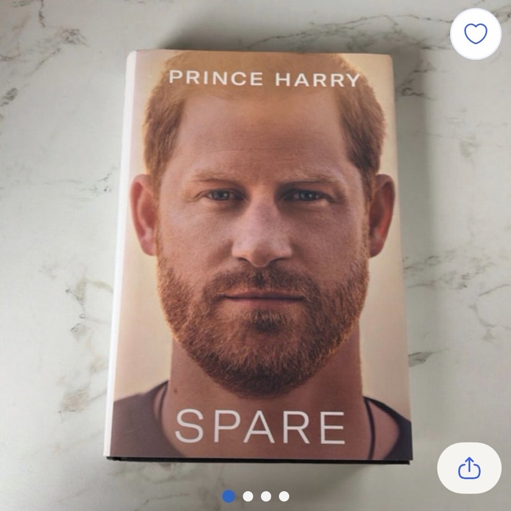 Prince Harry 'Spare' Hardcover Book